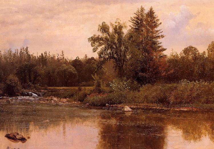 Albert Bierstadt Oil Painting Landscape, New Hampshire